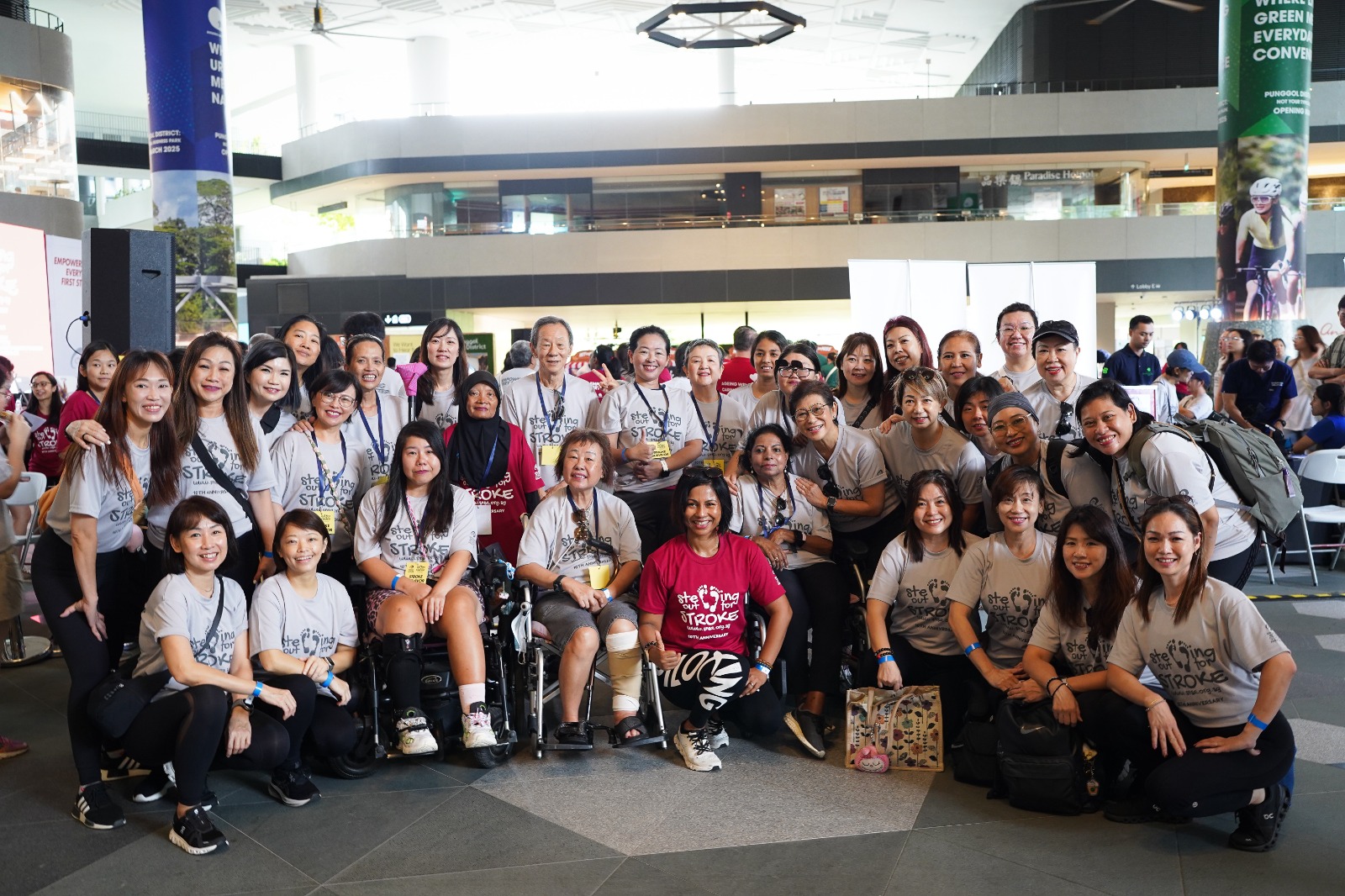 Scenes from last year's Stepping Out for Stroke community walk